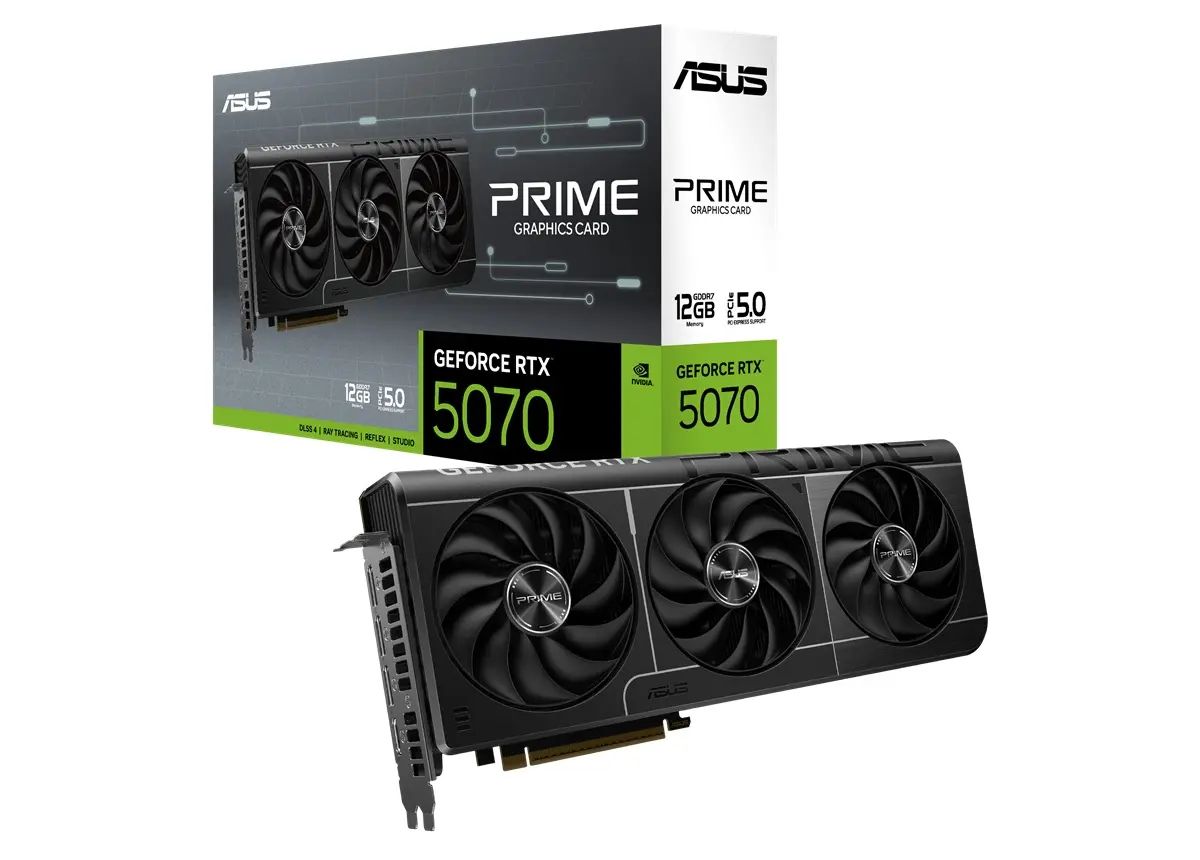 ASUS PRIME GeForce RTX 5070 OC 12GB GDDR7 oferta por black friday