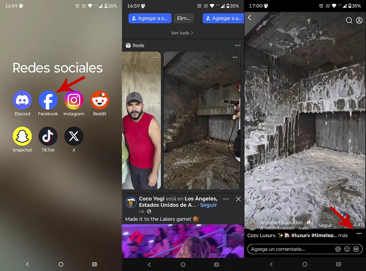 Abrir video de Facebook
