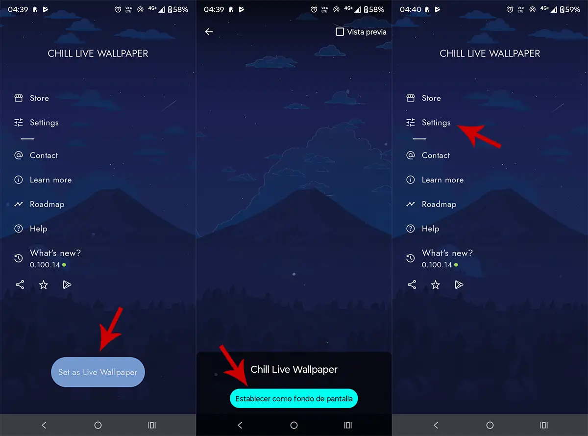 Cómo Cambiar El Fondo De Pantalla De Android Según La Hora Del Día 3 Activar Chill Live Wallpaper