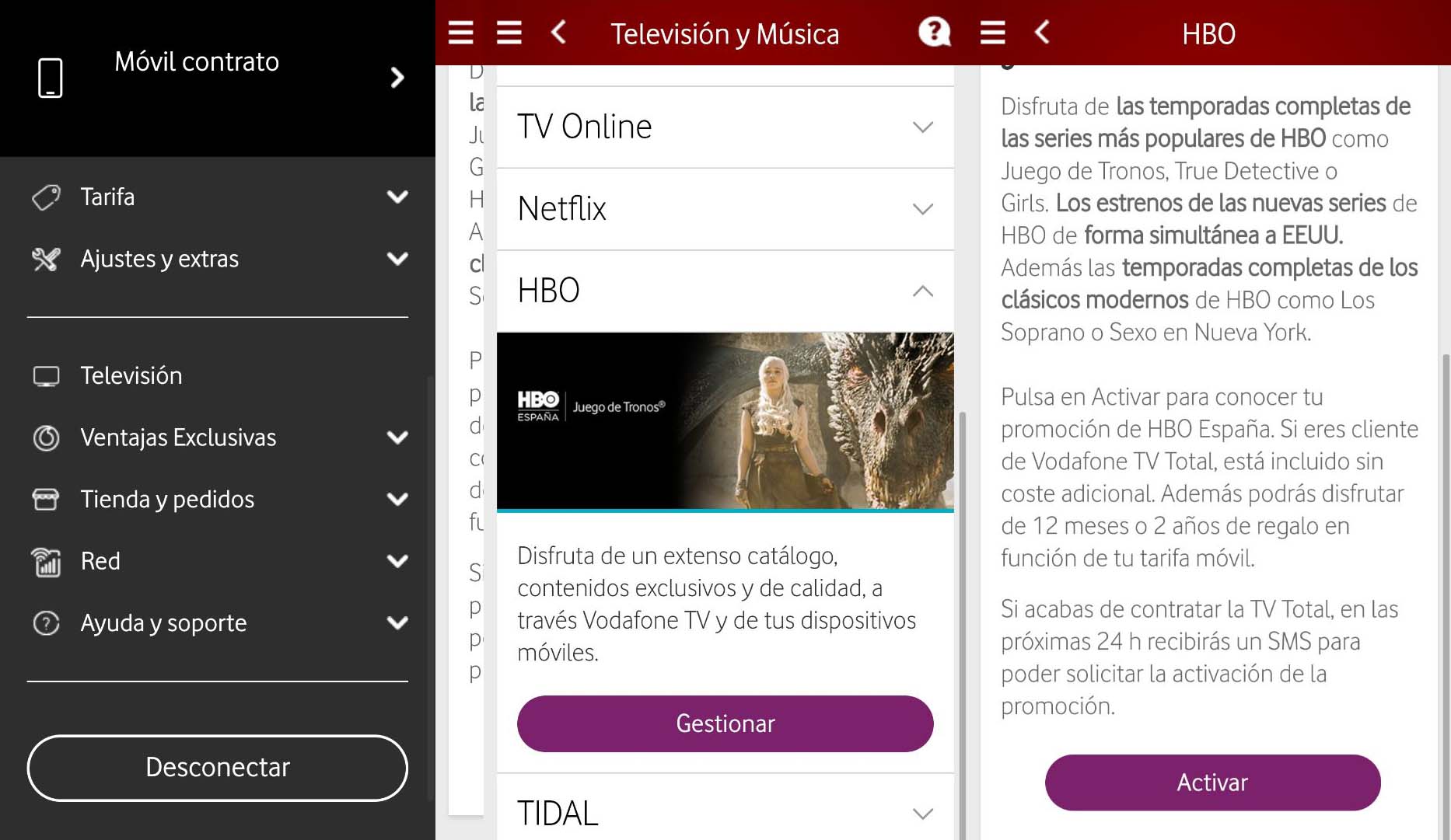 Activar HBO Vodafone gratis