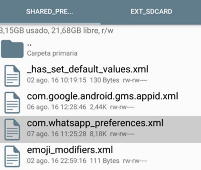 Activar funciones beta WhatsApp