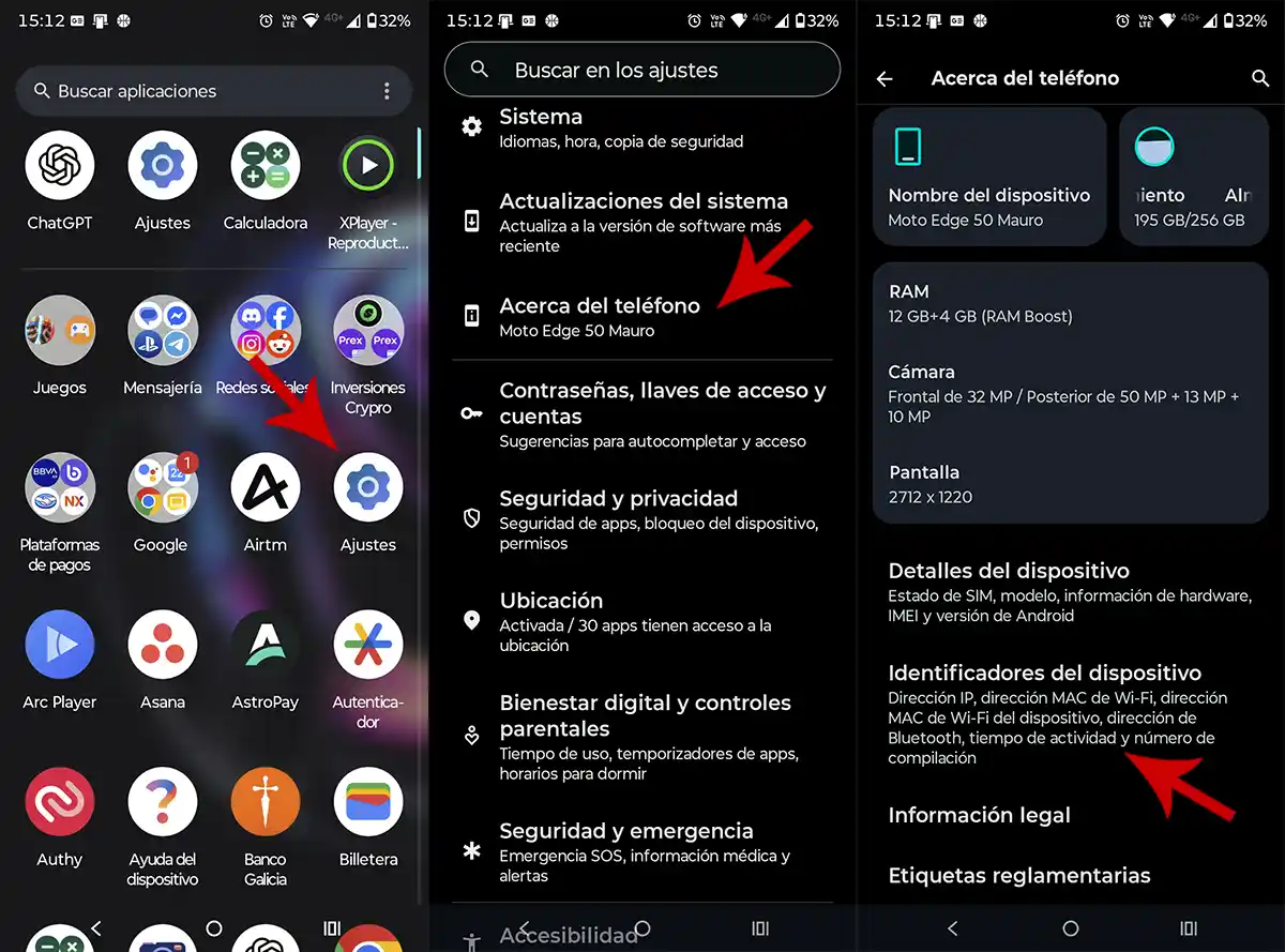 Activar opciones desarrollador teléfono Android