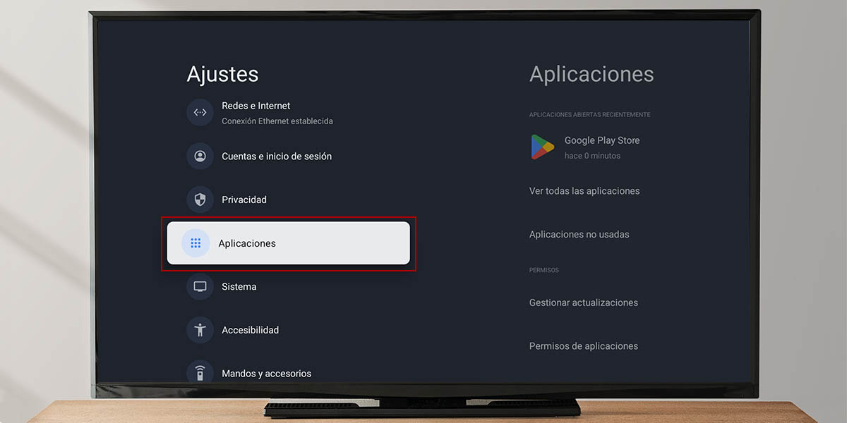 Activar origenes desconocidos Google TV con Android 12 opciones desarrollador 5