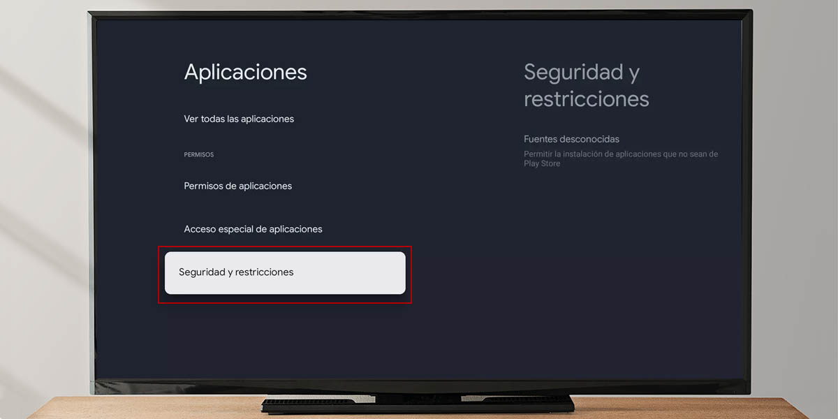 Activar origenes desconocidos Google TV con Android 12 opciones desarrollador 6