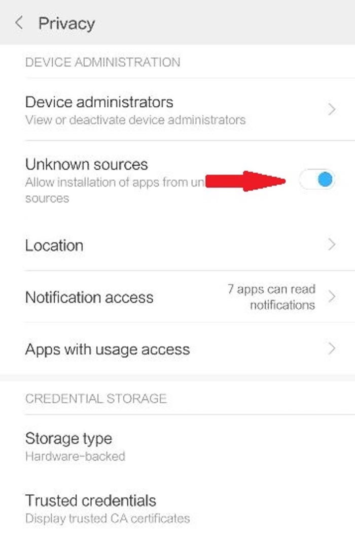 Activar origenes desconocidos miui 9