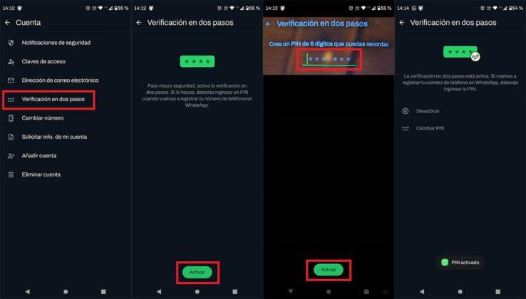 Cómo activar la verificación en dos pasos de WhatsApp (2026)