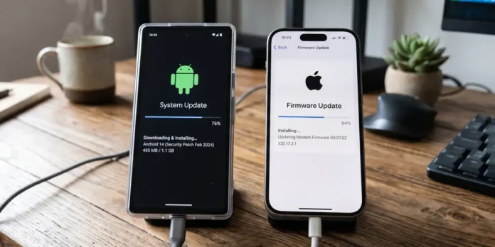 Actualización de software y firmware es lo mismo Diferencias