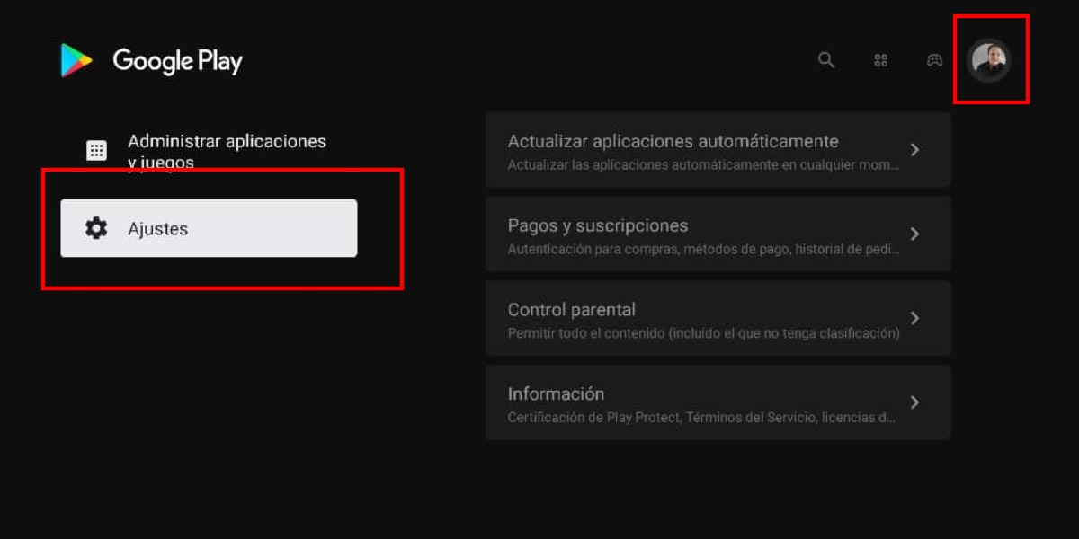 Actualizaciones apps en Android TV