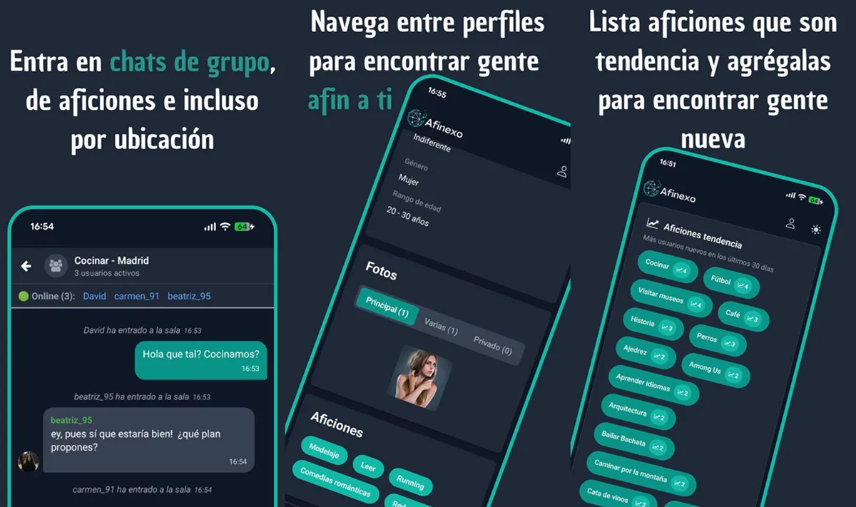 Afinexo Amigos por Aficiones