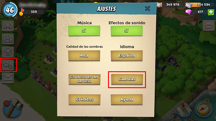 Ajustes en Boom Beach