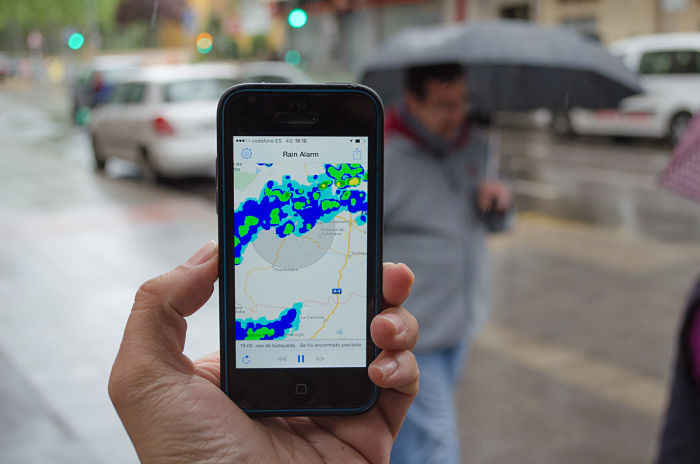 Alarma de lluvia app