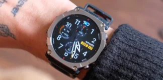 Amazfit T Rex Ultra 2 smartwatch de titanio con panel de 3000 nits