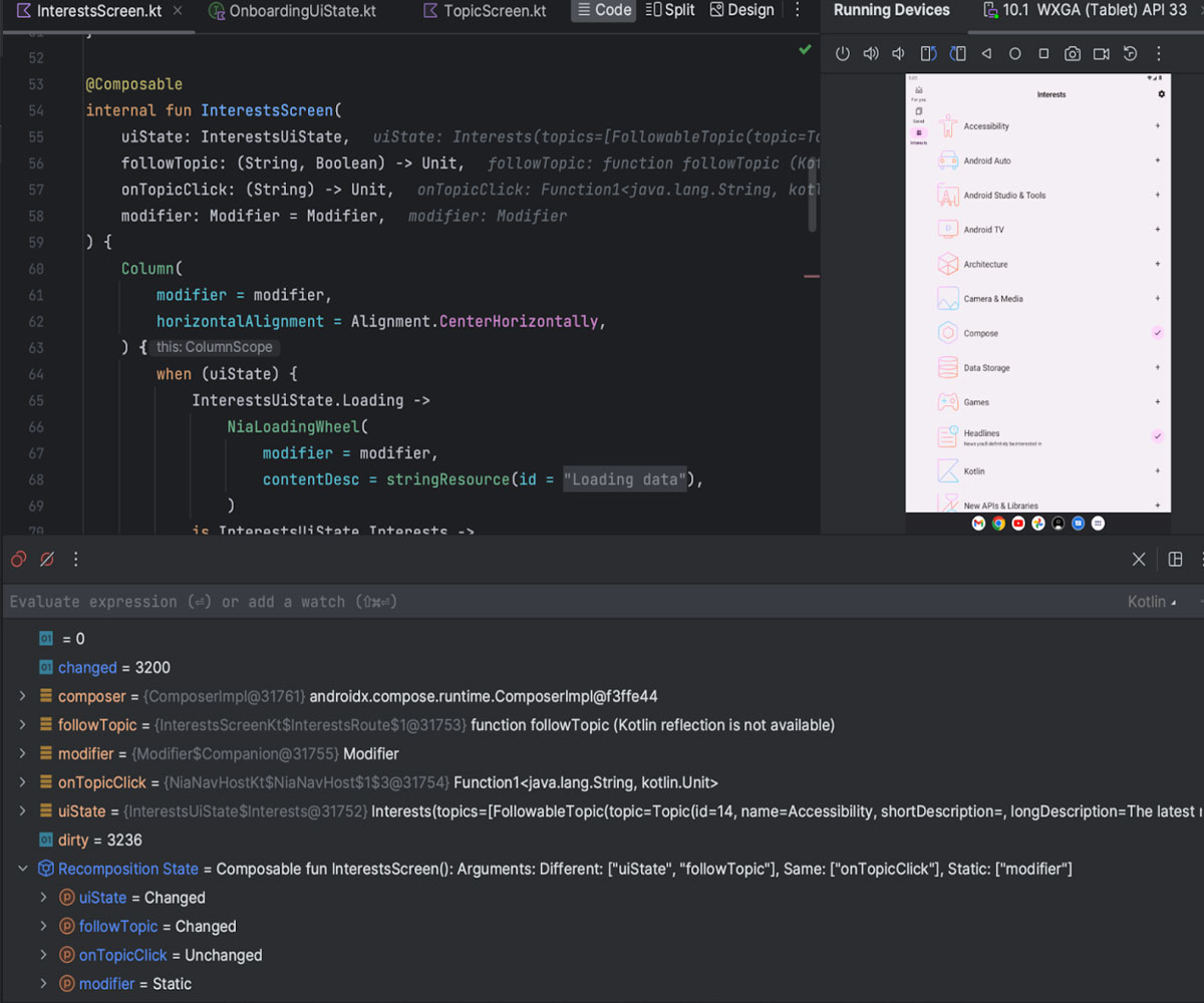 Android Studio Hedgehog Compose 