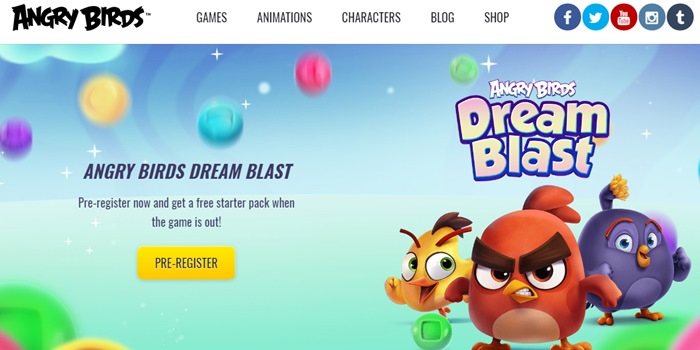 Angry Birds Dream Blast pre registro