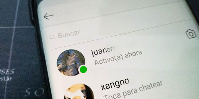 Aparecer en linea en Instagram