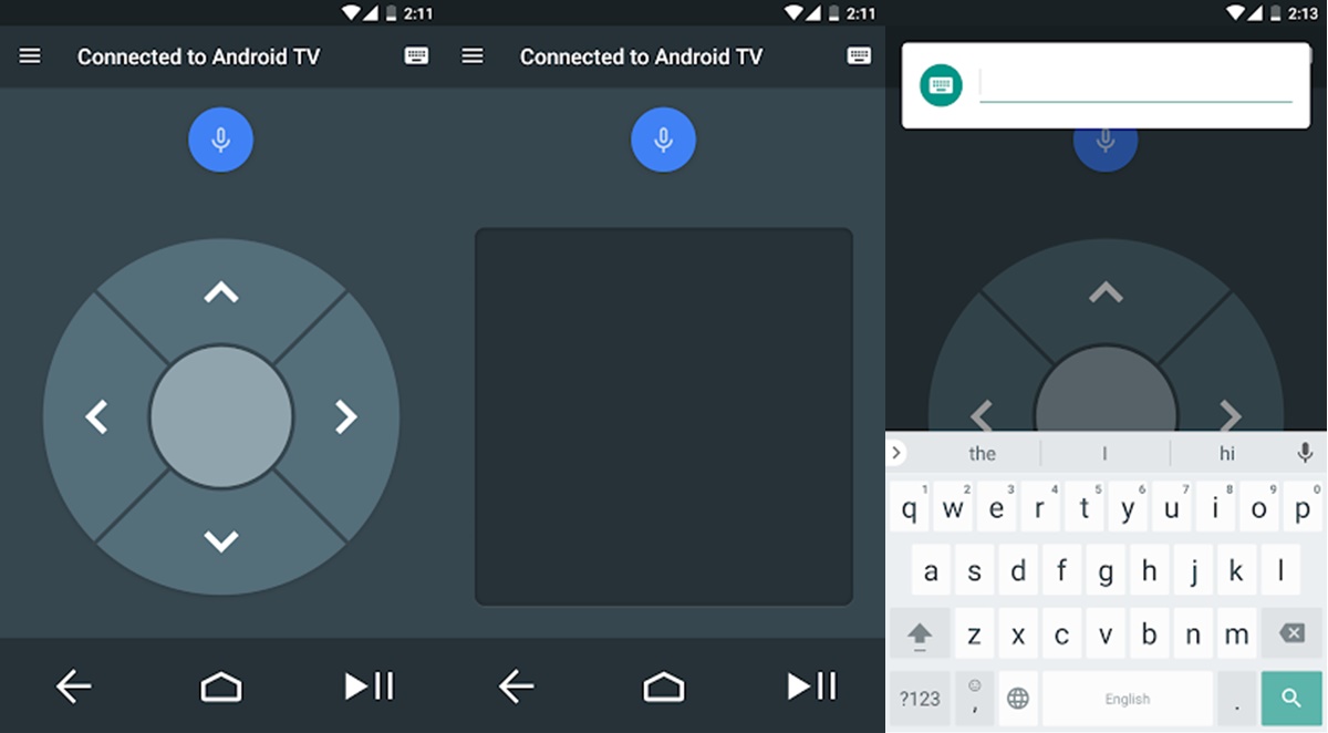 Aplicacion de control remoto para Android TV
