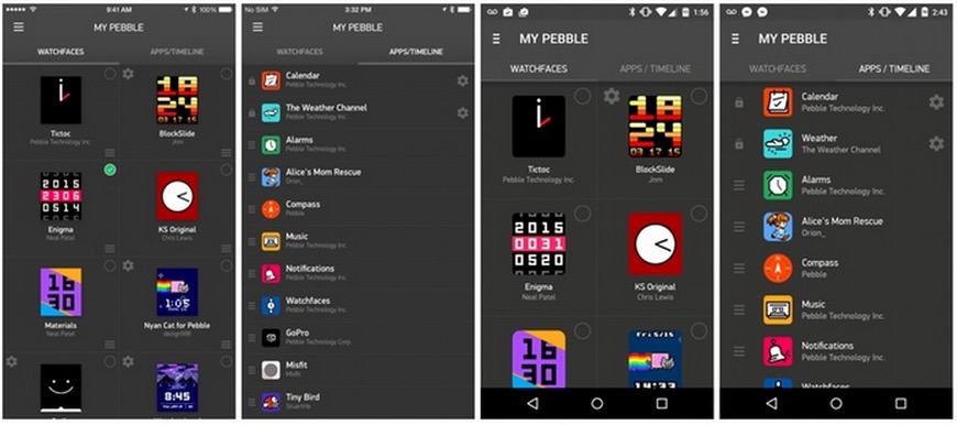 App de Pebble Time