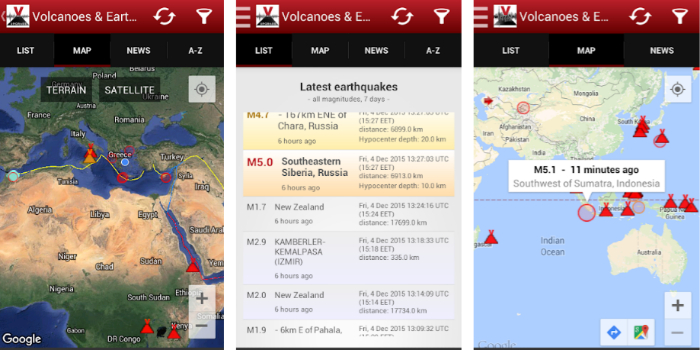 Apps android que detectan terremotos