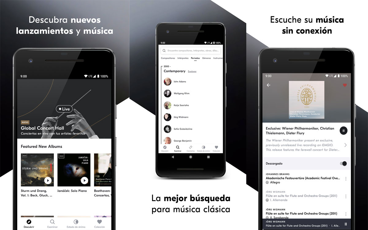 Las 6 mejores apps para escuchar música clásica en Android: IDAGIO