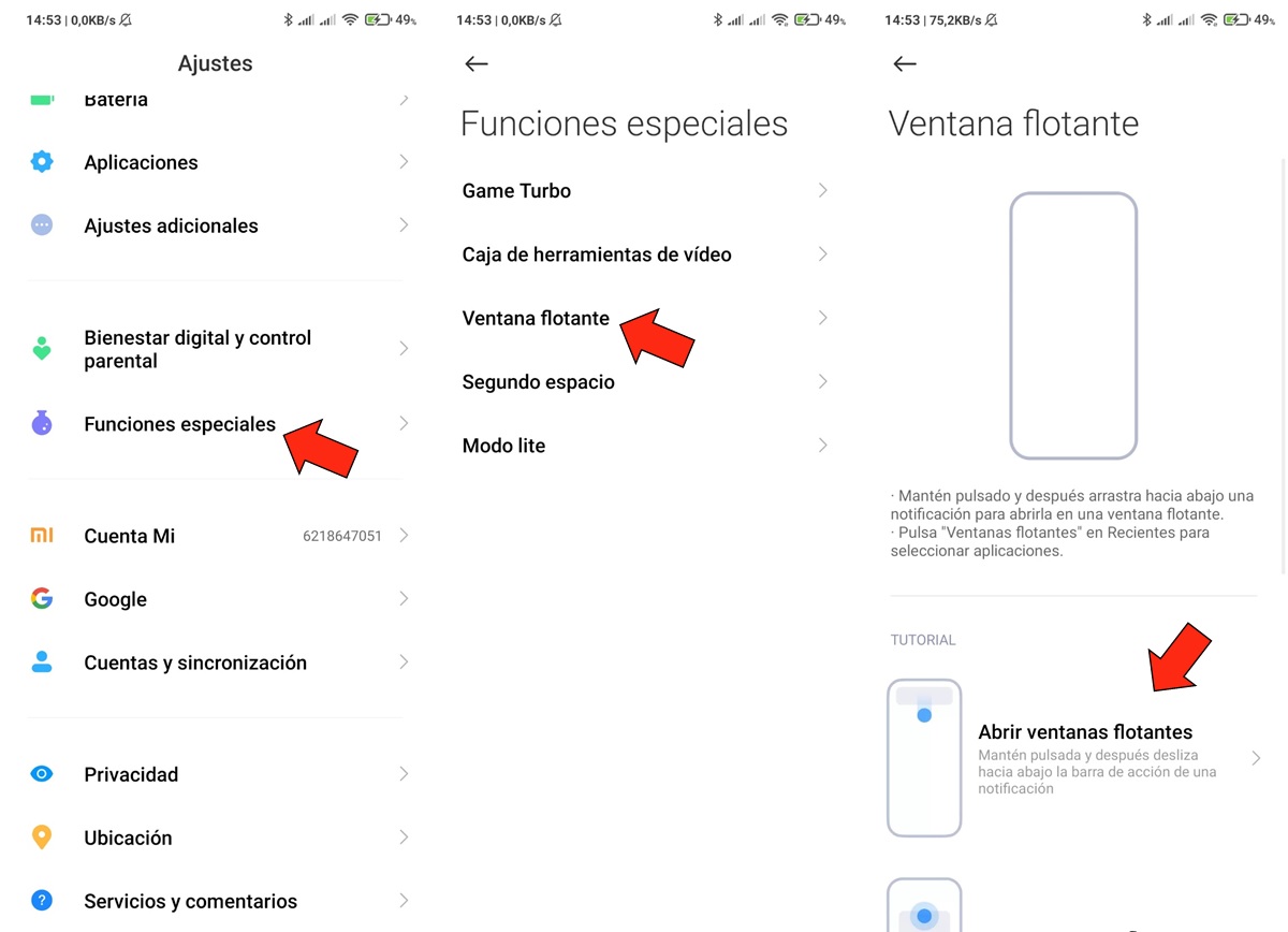 Aprende usar las ventanas flotantes No es tan dificil