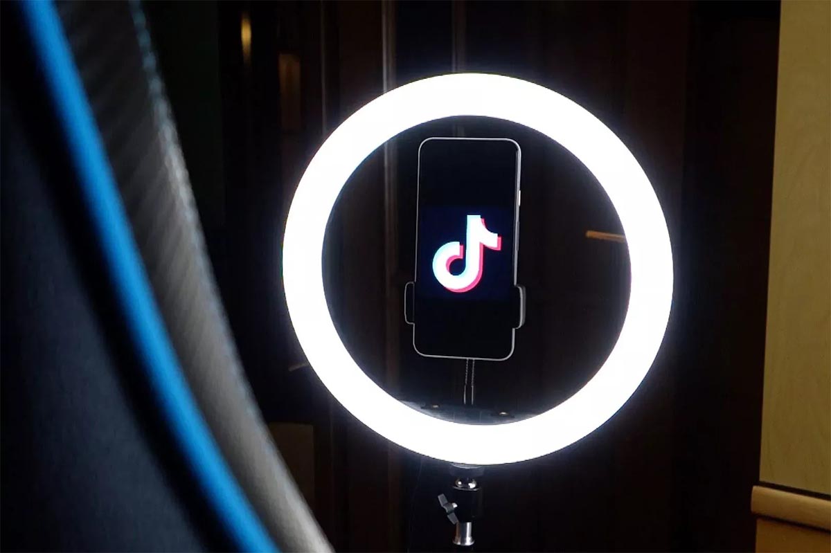Aro de luz que usan en TikTok