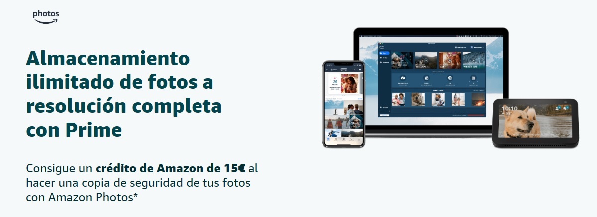 Así puedes conseguir los 15 euros que esta regalando la app Amazon Photos