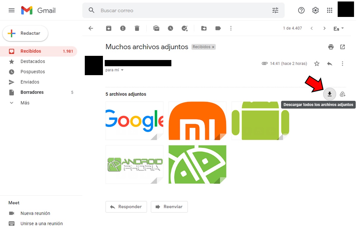 Asi puedes descargar todos los archivos adjuntos en Gmail