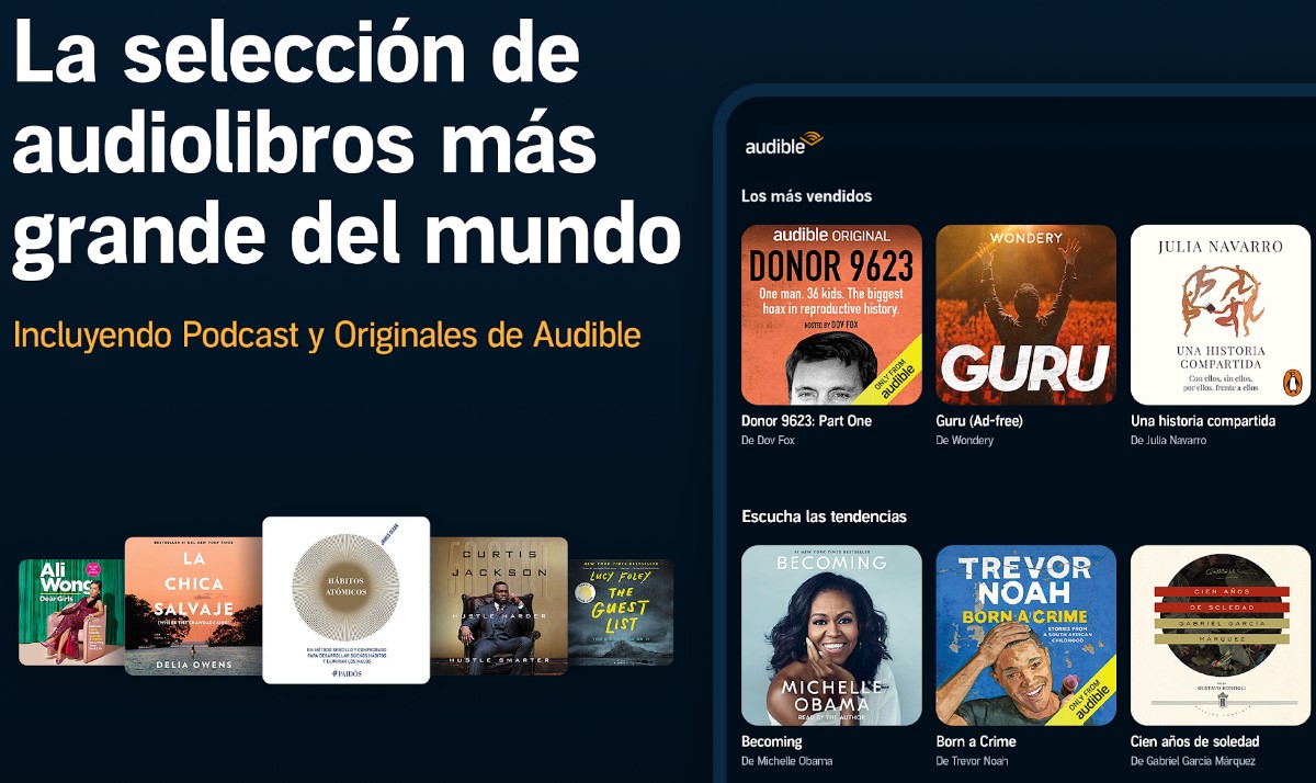 Audible escucha audiolibros mientras conduces