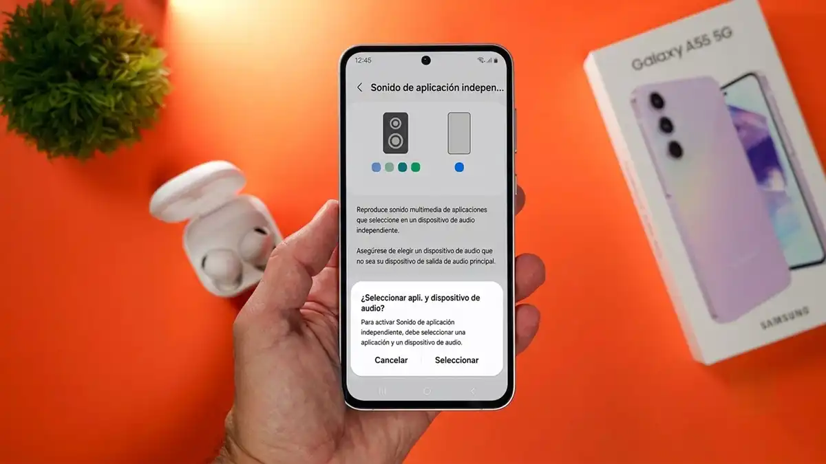 Audio separado de aplicaciones en samsung