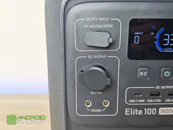 BLUETTI Elite 100 V2 salidas y entrada