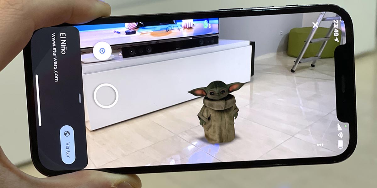 Baby Yoda Realidad aumentada de Google