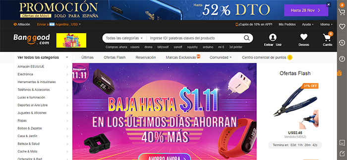 Banggood tienda espana
