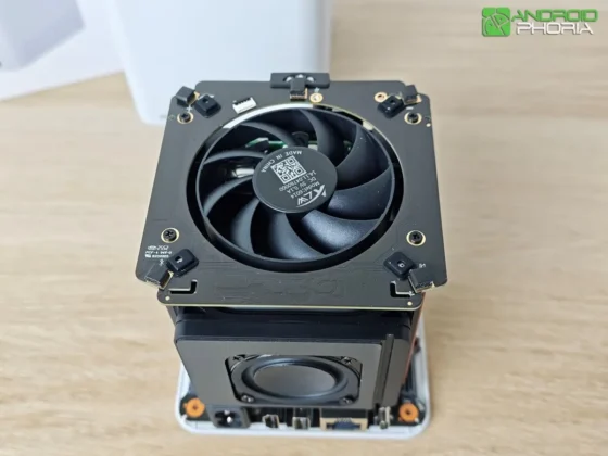 Beelink EX Mate Pro su refrigeracion activa consiste en un ventilador muy silencioso