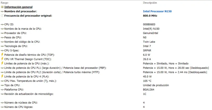 Beelink ME mini procesador