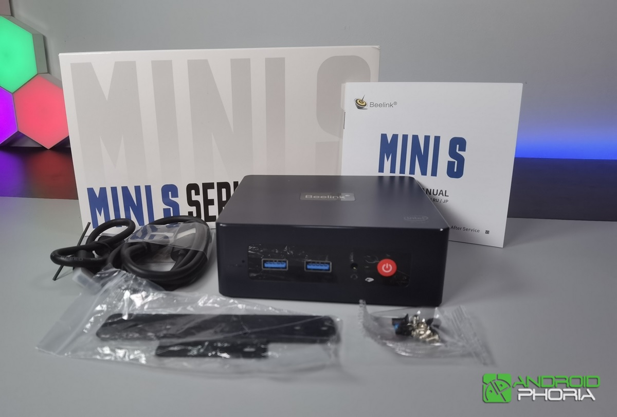 Beelink Mini S contenido de la caja