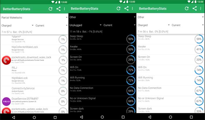 BetterBatteryStats para Android