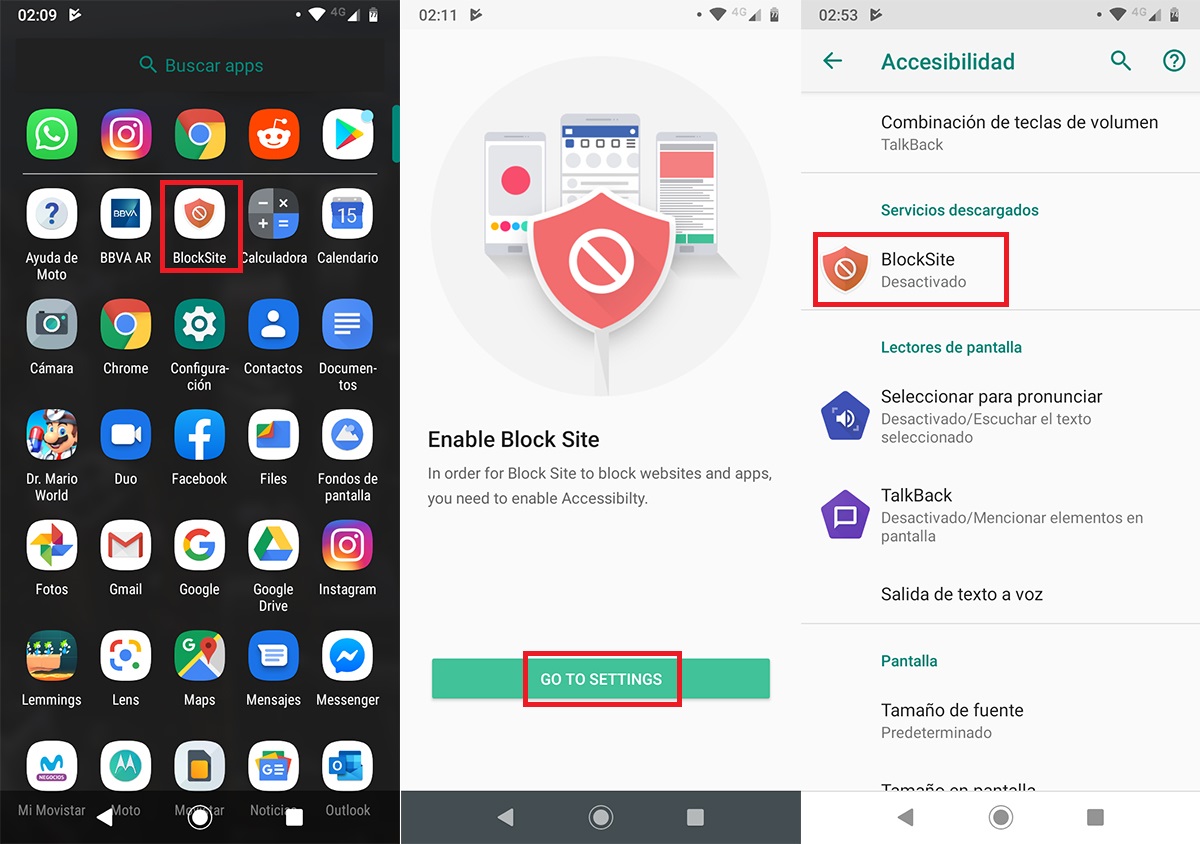 Bloquear sitios webs Chrome Android Paso 1
