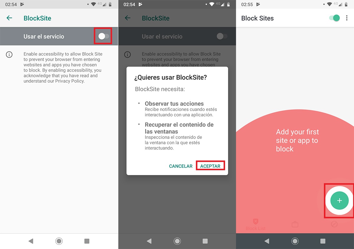 Bloquear sitios webs Chrome Android Paso 2