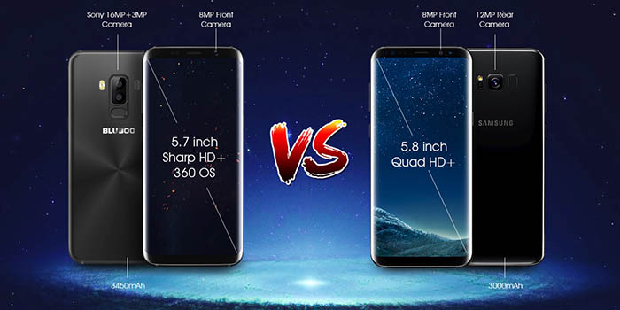 Bluboo S8 vs Galaxy S8