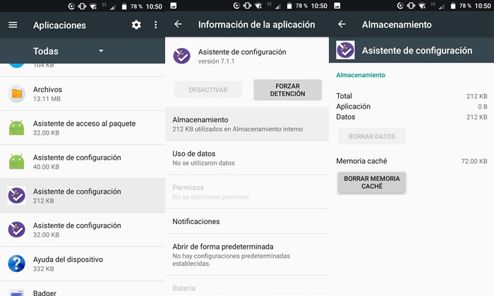 Borrar caché de apps en Android