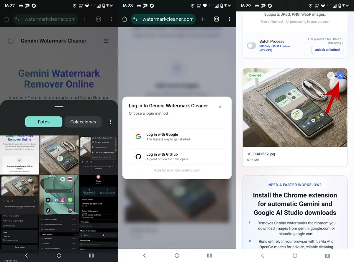 Borrar marca de agua Gemini Nano Banana