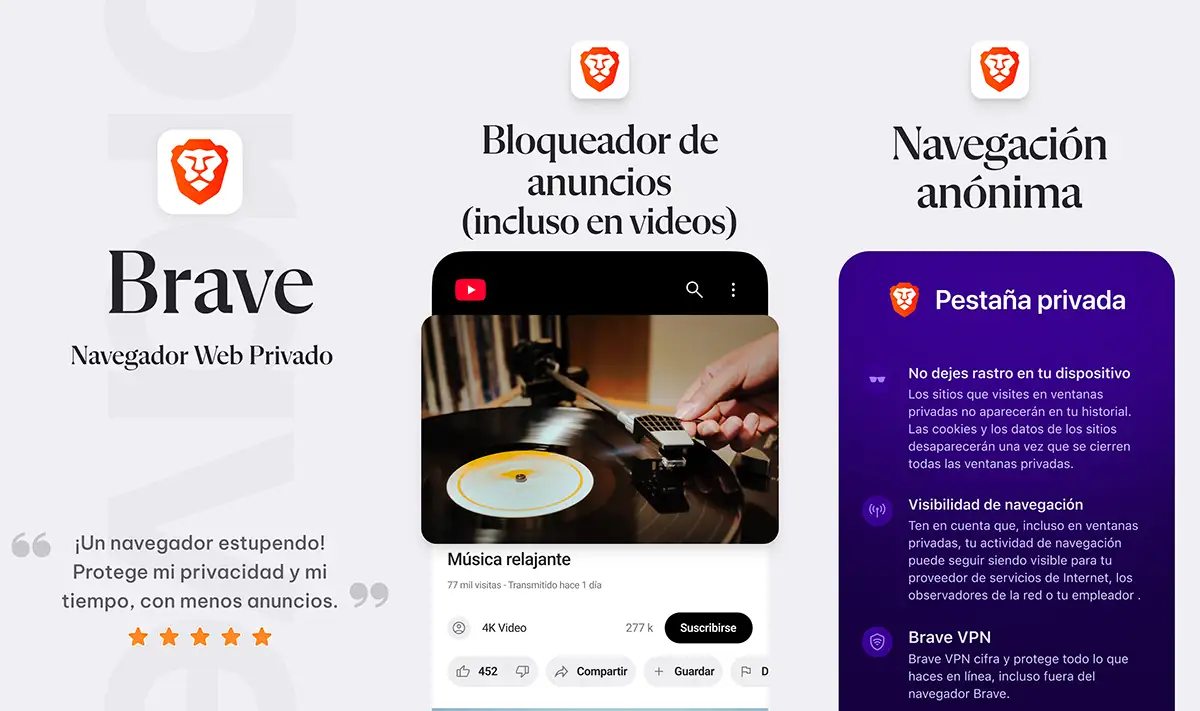 Brave alternativa a Chrome