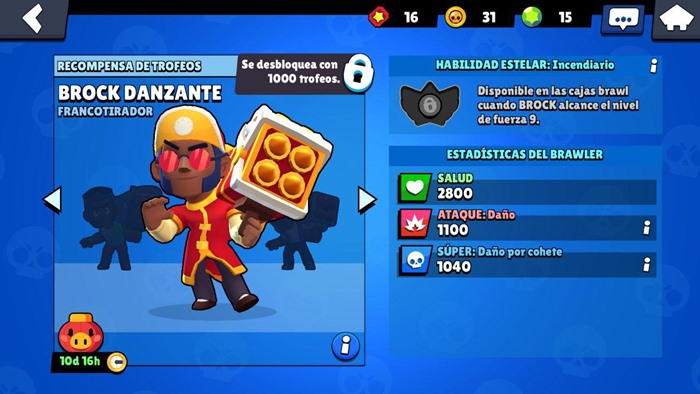 Brawl Stars brock danzante