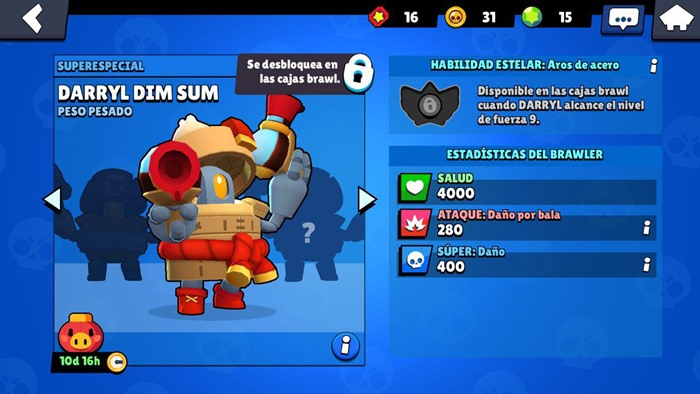 Brawl Stars darryl dim sum