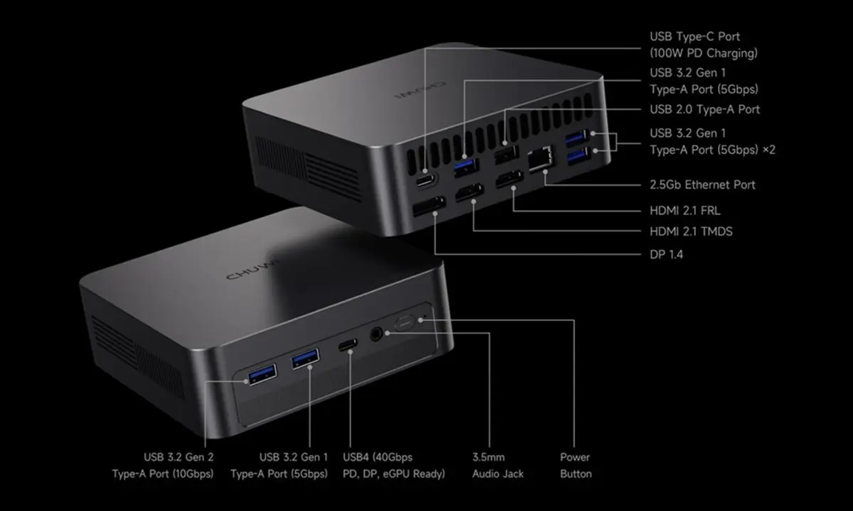 CHUWI AuBox X conectividad
