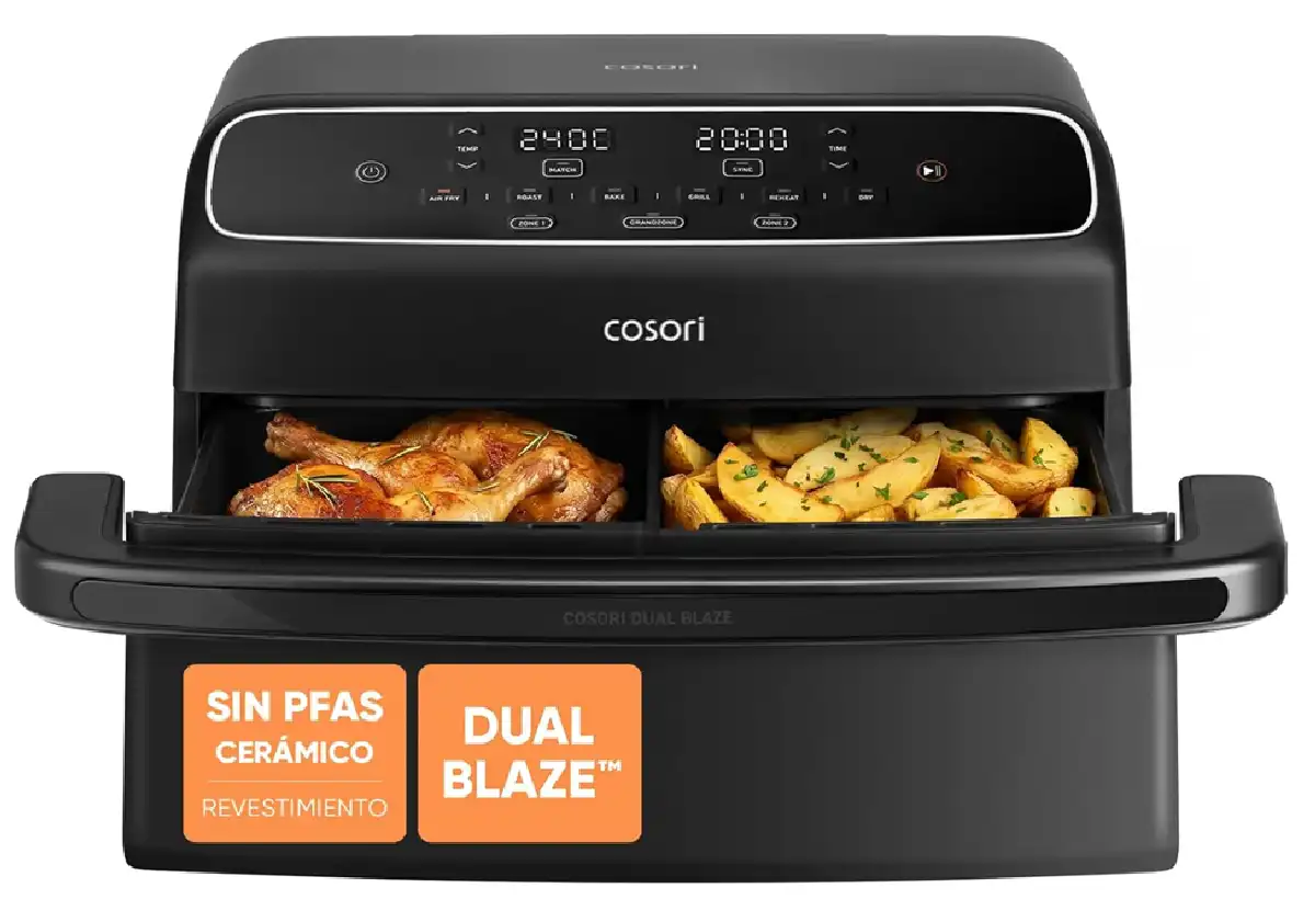 COSORI 8.6L air fryer Dual Blaze TwinFry Compact