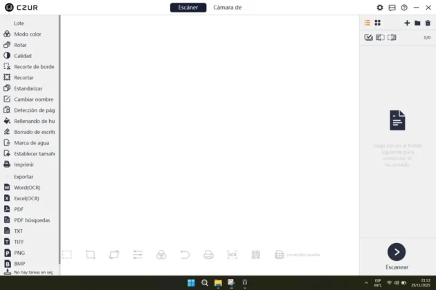 CZUR ET MAX asi es la aplicacion del escaner para ordenadores