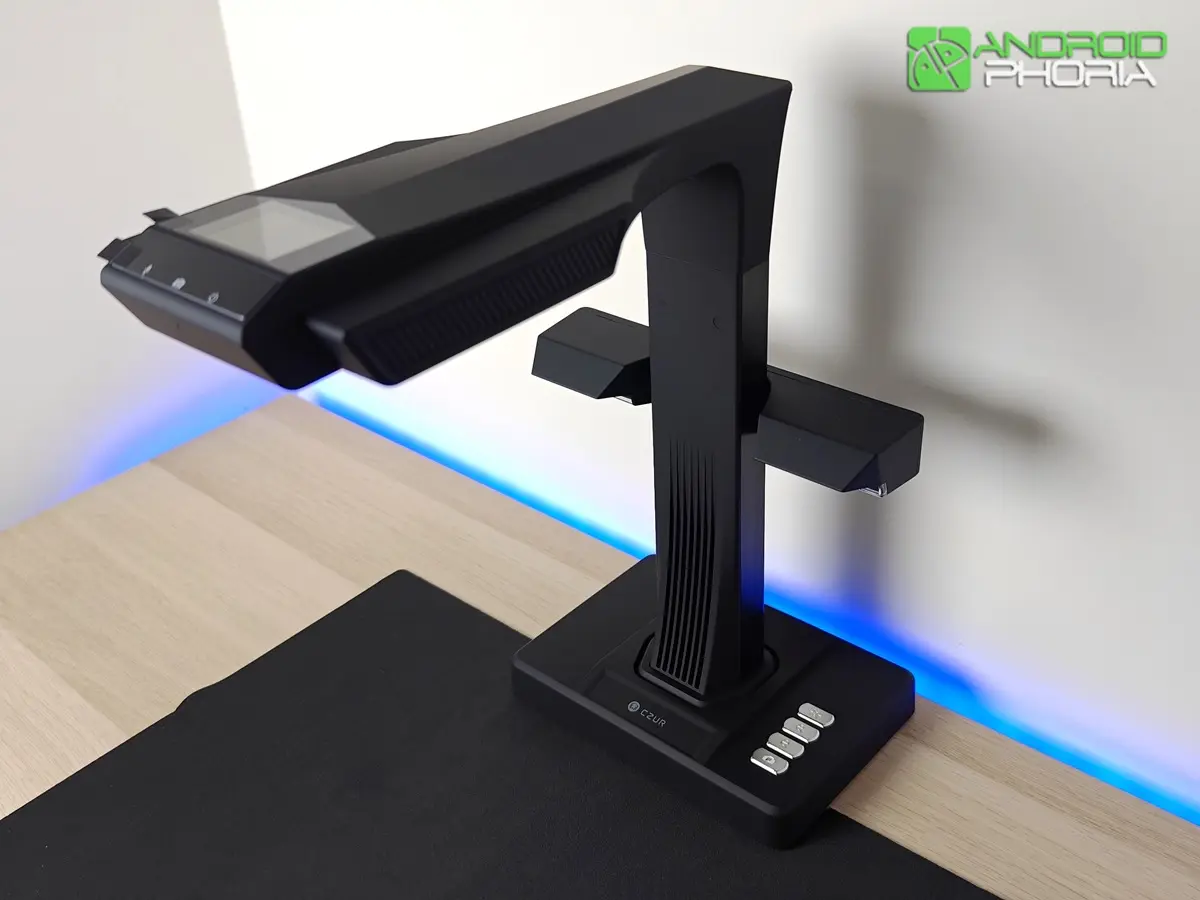 CZUR ET MAX un escaner de libros cenital que tambien sirve de camara de documento para proyeccion