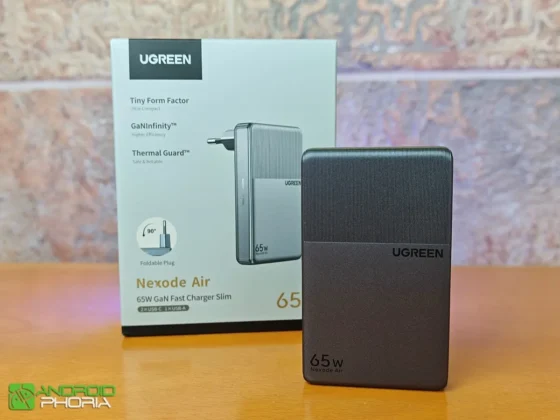 Caja del UGREEN Nexode Air 65W Charger Slim no incluye cable