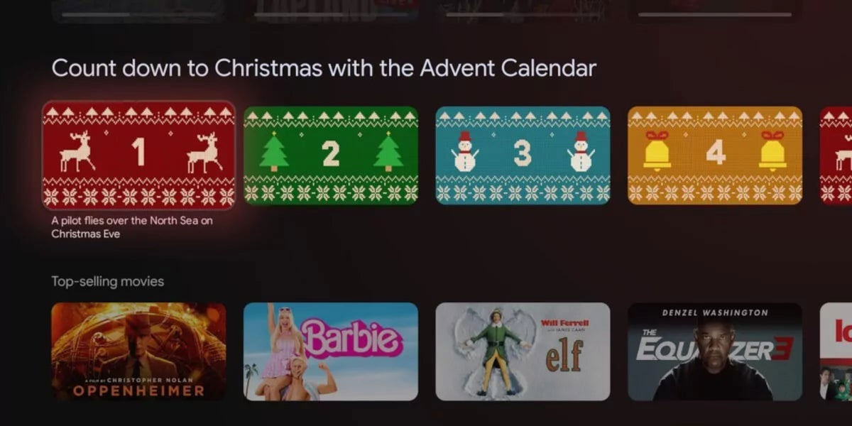 Google TV y Chromecast ya tienen su Calendario de Adviento disponible para los usuarios